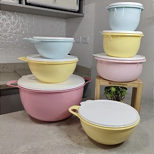 Kit 7 Peças Preparação Tons Pasteis