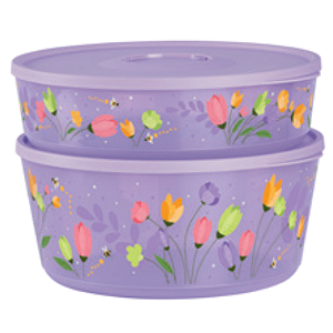 Kit 2 Peças Tigela Ilúmina Viva Tulipas