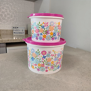 Kit 2 Peças Tupper Caixa Bouquet de Amor