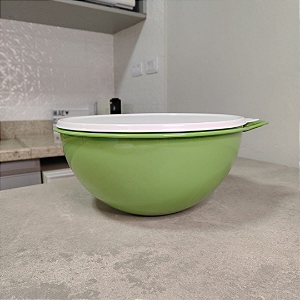 Maxi Criativa 7,8 L Verde e Tampa Branca