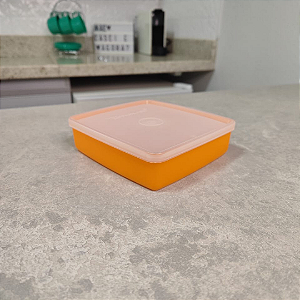 Refri Box Quadrado 400 ml Laranja