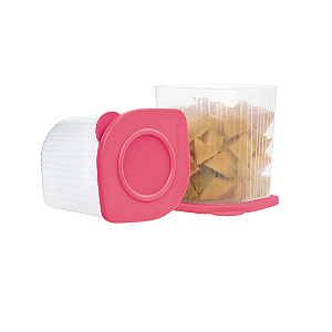 Fresh Box Quadrado 1 Litro Tampa Rosa