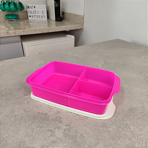 Basic Line com Divisórias 1 L Rosa Fluo