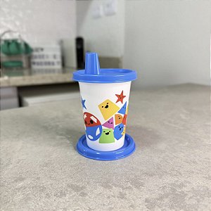 Copinho com Bico 200 ml Baby Encaixe Geométrico