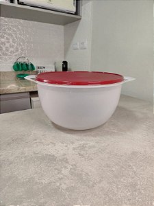 Mega Criativa 10 Litros Levemente Translúcida e Tampa Vinho