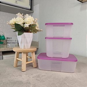 Kit 3 Peças Freezer Mate Tampa Roxa
