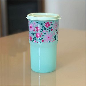 Copo Colors com Tampa 350 ml Pétalas