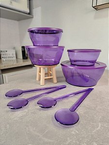 Kit 6 Peças Clear Uva