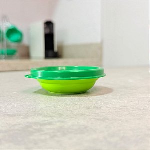Mini Pragelinha com Tampa Verde Folha - Miniaturas Tupperware