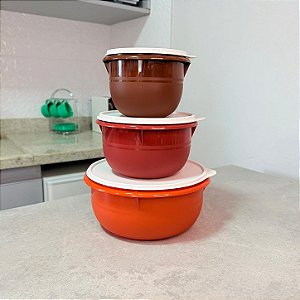 Kit 3 Peças Batedeiras Tons de Marrom