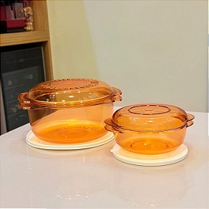Kit 2 Peças Travessa Microplus Amarela