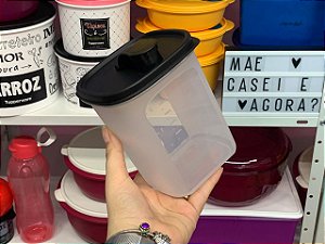 Tupper Slim Preto 1 L