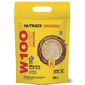 WHEY W100 900g Havanna refil - Nutrata