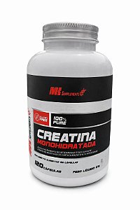 Creatina monohidratada - 120 cápsulas - Mk Suplementos