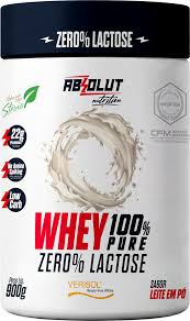Whey 100% Zero Lactose - 900g Leite em Pó - Absolut