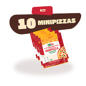 Pack 10 mini pizzas sem glúten