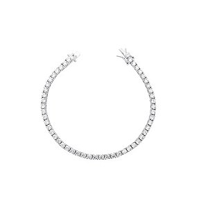 Pulseira Riviera 3mm  Prata 925