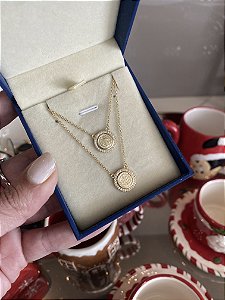 Escapulario Sao Bento Moissanite Gold