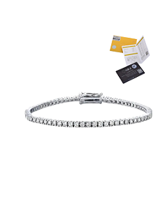 Pulseira Riviera 2,5mm Moissanite