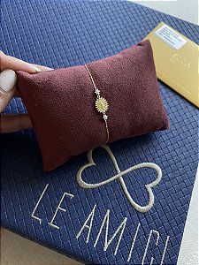 Pulseira Mini Medalha Milagrosa Moissanite