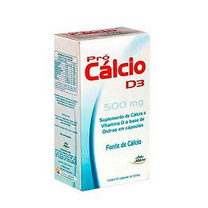 Pró-Cálcio D3 ARTE NATIVA 500mg 60 Cápsulas