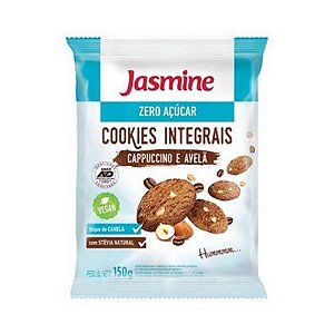 Cookies Integrais de Cappuccino e Avelã JASMINE Zero Açúcar 150g