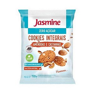 Cookies Integrais de Amêndoas e Castanhas JASMINE Zero Açúcar 150g