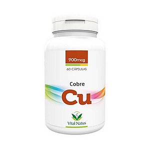 Cobre VITAL NATUS 900mcg 60 Cápsulas