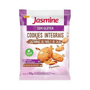 Cookies Integrais de Castanha do Pará e Caju  JASMINE Sem Glúten 150g