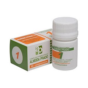 Complexo Homeopático Nº 1 ALMEIDA PRADO (Enxaqueca) 60 Comprimidos