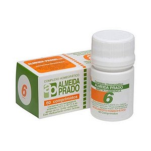 Complexo Homeopático Nº 6 ALMEIDA PRADO (Amigdalite) 60 Comprimidos