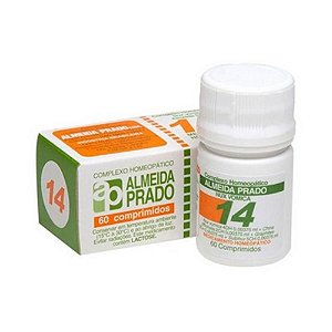 Complexo Homeopático Nº 14 ALMEIDA PRADO (Dispepsia) 60 Comprimidos