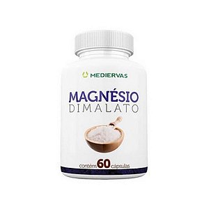 Magnésio Dimalato (+Fósforo +Zinco) MEDIERVAS 600mg 60 Cápsulas
