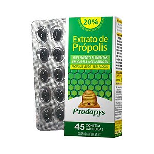 Própolis Verde PRODAPYS Sem Álcool (Extrato Seco Mínimo 20%) 45 Cápsulas