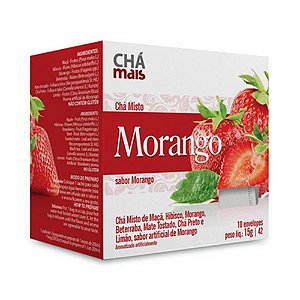 Chá Misto CHÁ MAIS Sabor Morango 10 Sachês