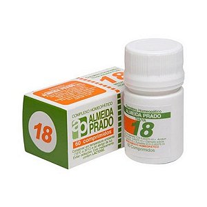 Complexo Homeopático Nº 18 ALMEIDA PRADO (Prostatite) 60 Comprimidos