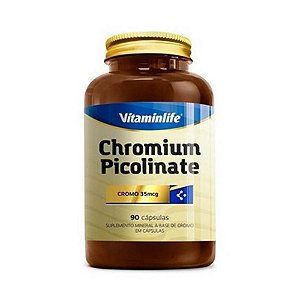 Chromium Picolinate (Picolinato de Cromo) VITAMINLIFE 250mcg 90 Cápsulas