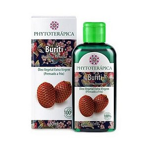 Óleo Vegetal de Buriti (Mauritia flexuosa) Extra Virgem (Prensado a frio) PHYTOTERÁPICA 60ml