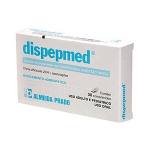 Dispepmed Complexo Homeopático ALMEIDA PRADO (Dispepsias e Indigestão) 30 Comprimidos