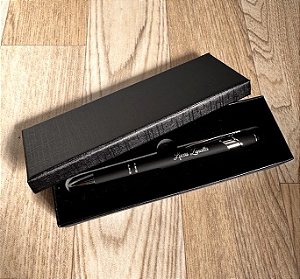 CANETA DE METAL COM CAIXA DE PAPEL PERSONALIZADA