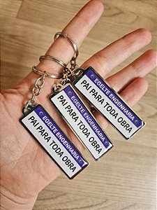 CHAVEIRO PLAQUINHA (PEDIDO MINIMO DE 50 UNIDADES)