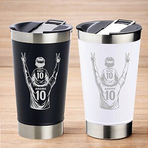 COPO EM INOX TERMICO COM TAMPA - TIPO STANLEY