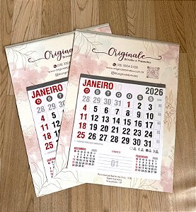 FOLHINHA COMERCIAL CALENDARIO 2026 (KIT COM 50 UNIDADES)