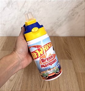 SQUEEZE/GARRAFA EM ALUMINIO 500ML BICO DE SILICONE