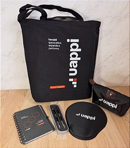 KIT ONBOARDING - SACOLA ALGODÃO + MOUSEPAD+CADERNO+NECESSARIE+ESTOJO