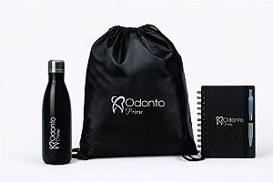 Kit Onboarding com Sacochila+garrafa+caderneta