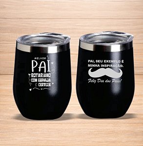 COPO TERMICO EM INOX 320ML COM TAMPA TIPO CUIA (VAREJO)