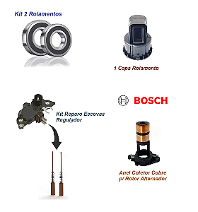 Kit Reparo Alternadores Bosch 6003 VW FORD GM FIAT