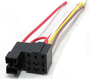 CHICOTE PORTA RELE 3 4 5 VIAS COM SUPORTE FUSIVEL