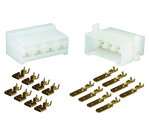 CONECTOR 8 VIAS 7508 MACHO/FEMEA